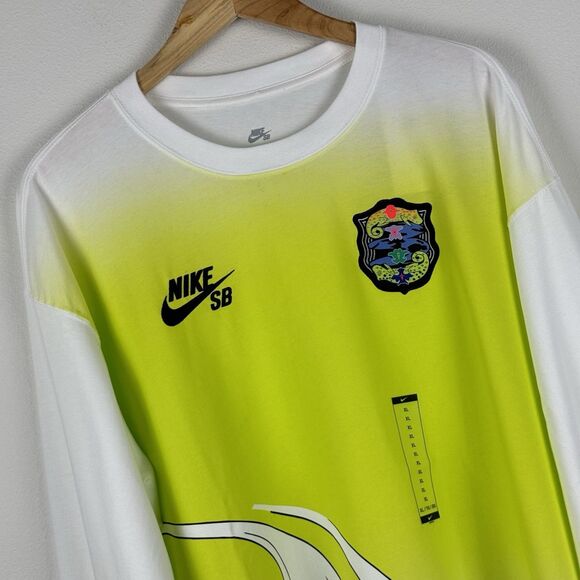 Nike SB Olympics L/S Agnostic Federation Skate Tee White HF0035-100 Men’s XL - Picture 1 of 9